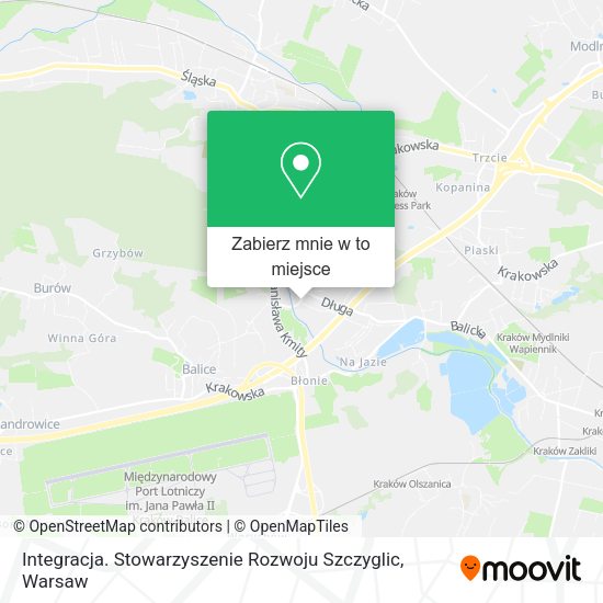 Mapa Integracja. Stowarzyszenie Rozwoju Szczyglic