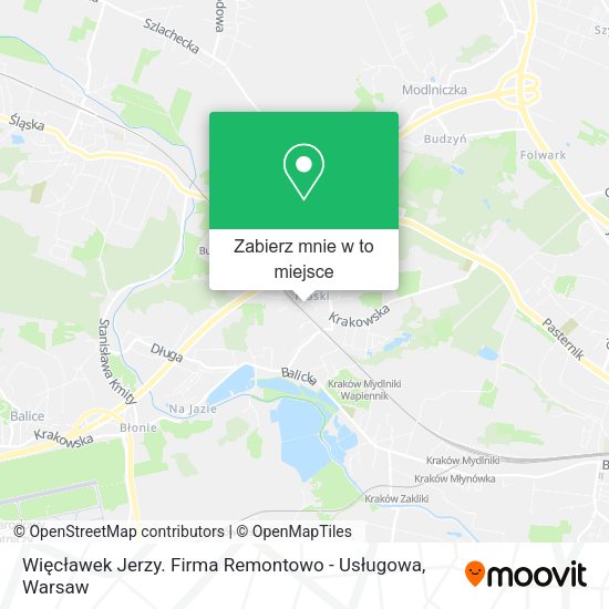 Mapa Więcławek Jerzy. Firma Remontowo - Usługowa