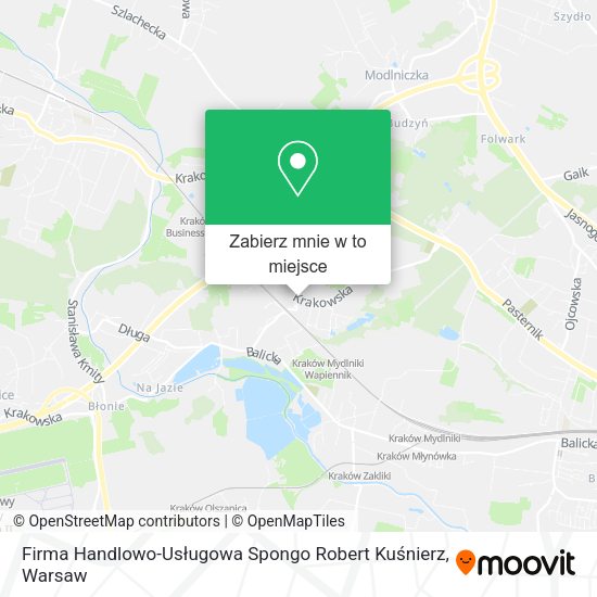 Mapa Firma Handlowo-Usługowa Spongo Robert Kuśnierz