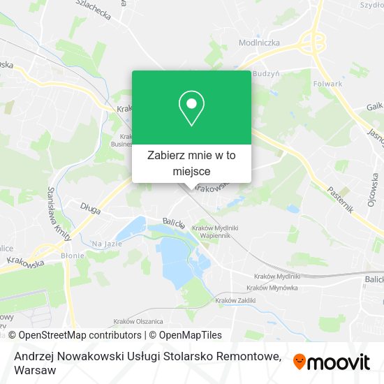 Mapa Andrzej Nowakowski Usługi Stolarsko Remontowe