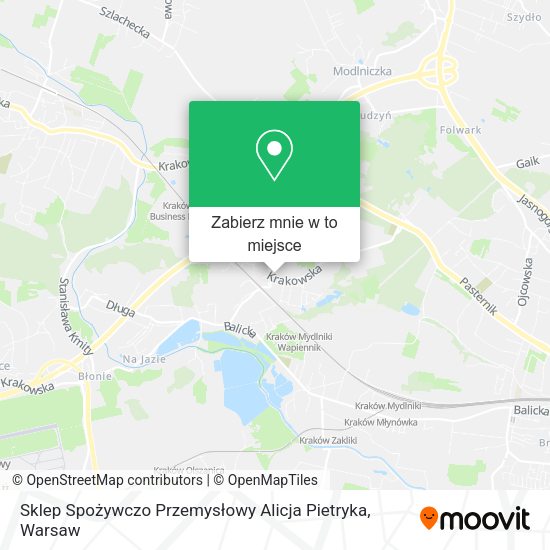 Mapa Sklep Spożywczo Przemysłowy Alicja Pietryka