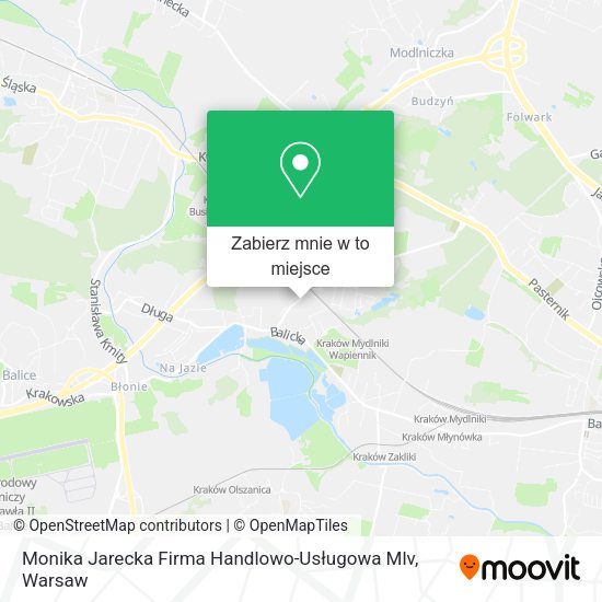 Mapa Monika Jarecka Firma Handlowo-Usługowa Mlv