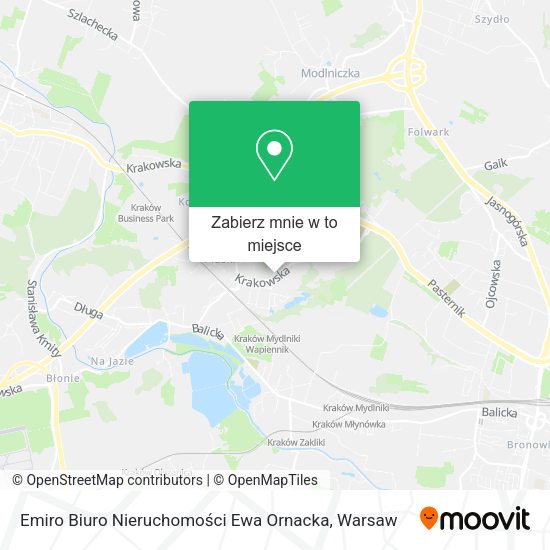 Mapa Emiro Biuro Nieruchomości Ewa Ornacka