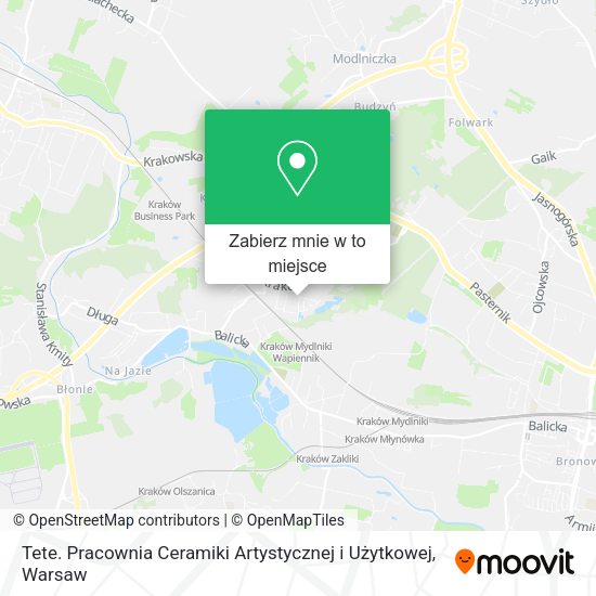 Mapa Tete. Pracownia Ceramiki Artystycznej i Użytkowej