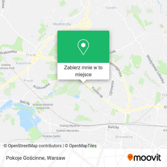 Mapa Pokoje Gościnne