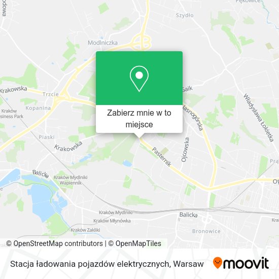 Mapa Stacja ładowania pojazdów elektrycznych