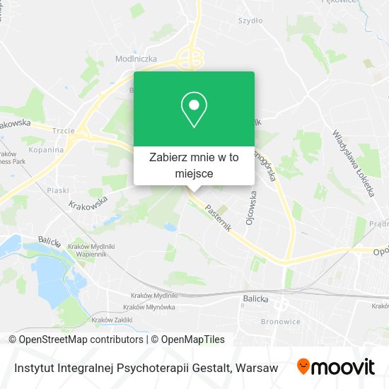 Mapa Instytut Integralnej Psychoterapii Gestalt