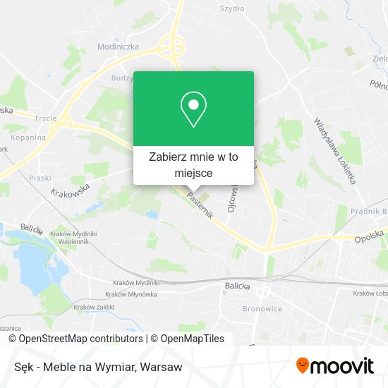 Mapa Sęk - Meble na Wymiar