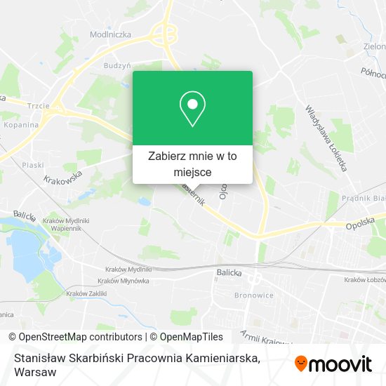 Mapa Stanisław Skarbiński Pracownia Kamieniarska