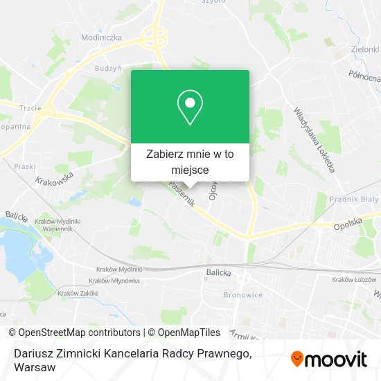 Mapa Dariusz Zimnicki Kancelaria Radcy Prawnego