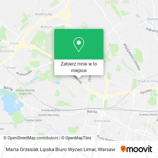 Mapa Marta Grzesiak Lipska Biuro Wycen Limar