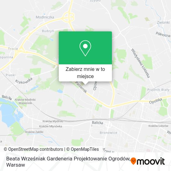 Mapa Beata Wrześniak Gardeneria Projektowanie Ogrodów