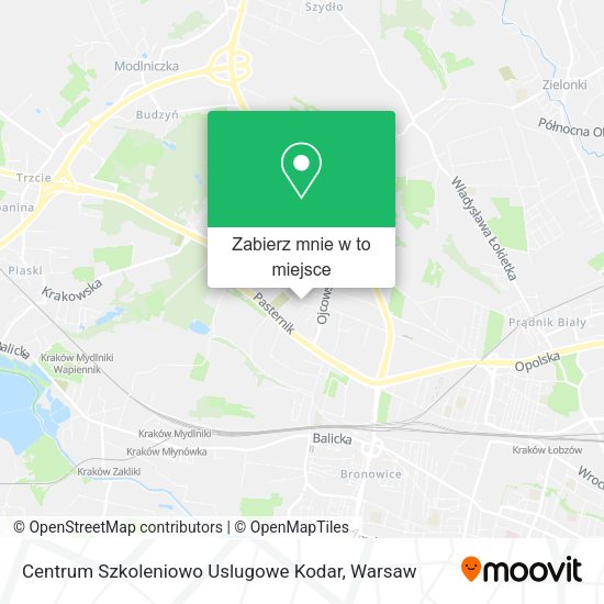 Mapa Centrum Szkoleniowo Uslugowe Kodar