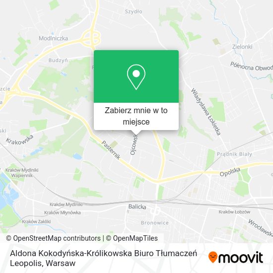 Mapa Aldona Kokodyńska-Królikowska Biuro Tłumaczeń Leopolis