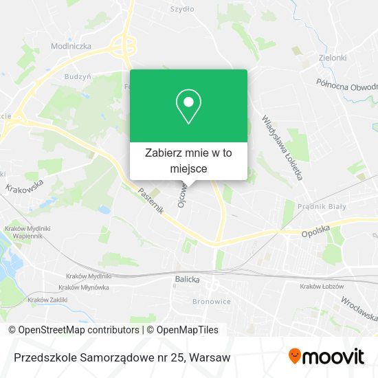 Mapa Przedszkole Samorządowe nr 25