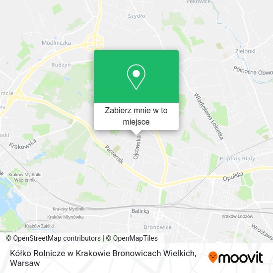 Mapa Kółko Rolnicze w Krakowie Bronowicach Wielkich