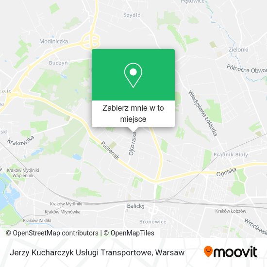 Mapa Jerzy Kucharczyk Usługi Transportowe