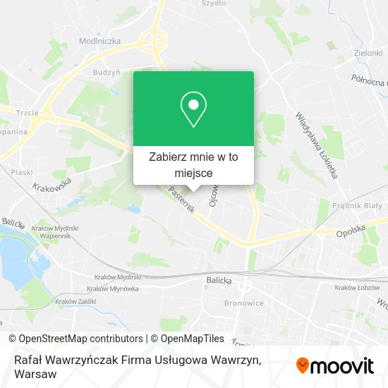 Mapa Rafał Wawrzyńczak Firma Usługowa Wawrzyn