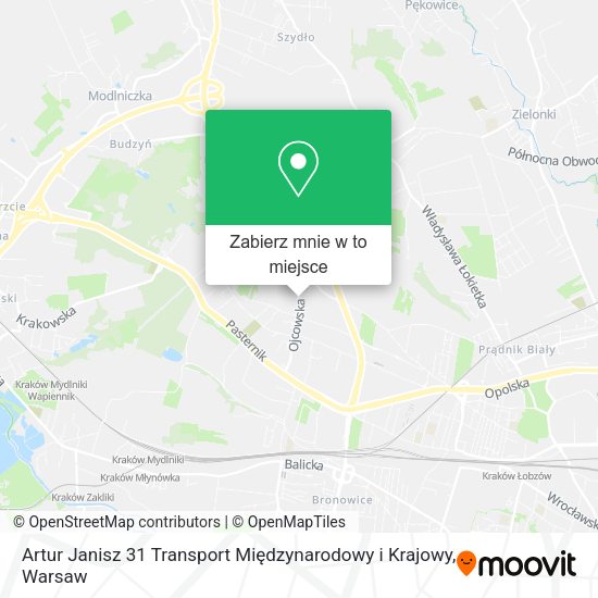 Mapa Artur Janisz 31 Transport Międzynarodowy i Krajowy