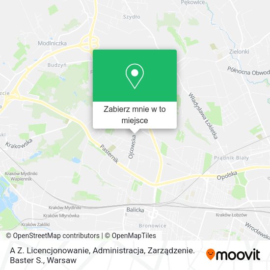 Mapa A Z. Licencjonowanie, Administracja, Zarządzenie. Baster S.