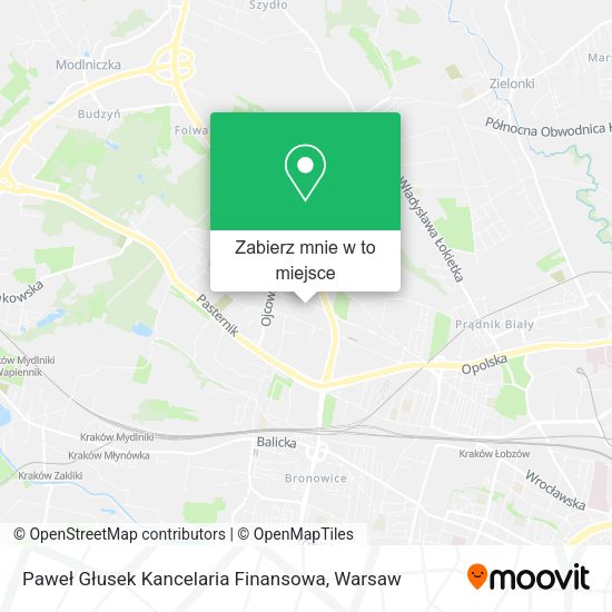 Mapa Paweł Głusek Kancelaria Finansowa