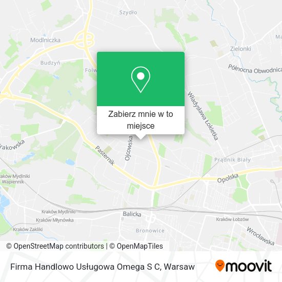 Mapa Firma Handlowo Usługowa Omega S C