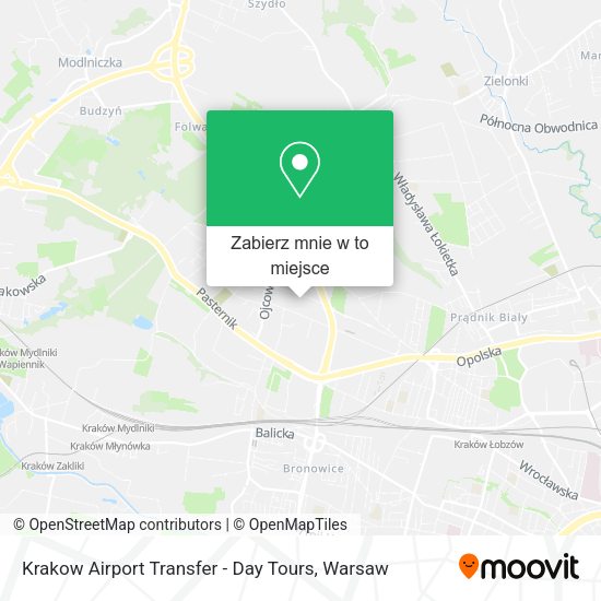 Mapa Krakow Airport Transfer - Day Tours