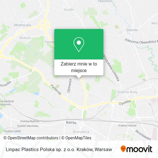 Mapa Linpac Plastics Polska sp. z o.o. Kraków