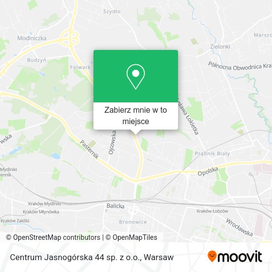 Mapa Centrum Jasnogórska 44 sp. z o.o.