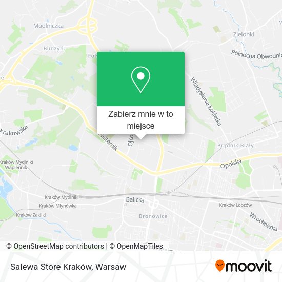 Mapa Salewa Store Kraków