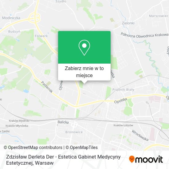 Mapa Zdzisław Derleta Der - Estetica Gabinet Medycyny Estetycznej