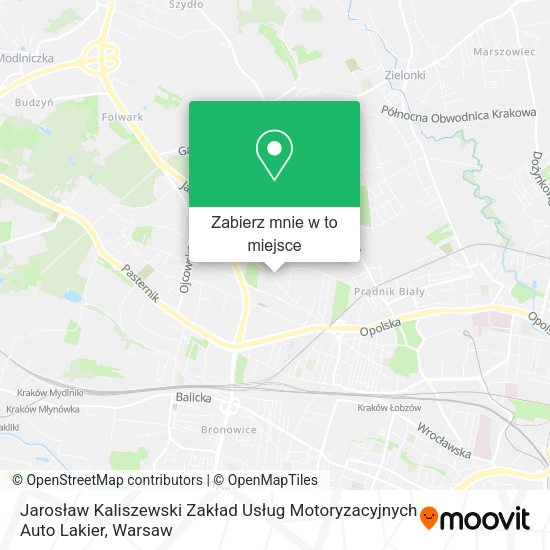 Mapa Jarosław Kaliszewski Zakład Usług Motoryzacyjnych Auto Lakier