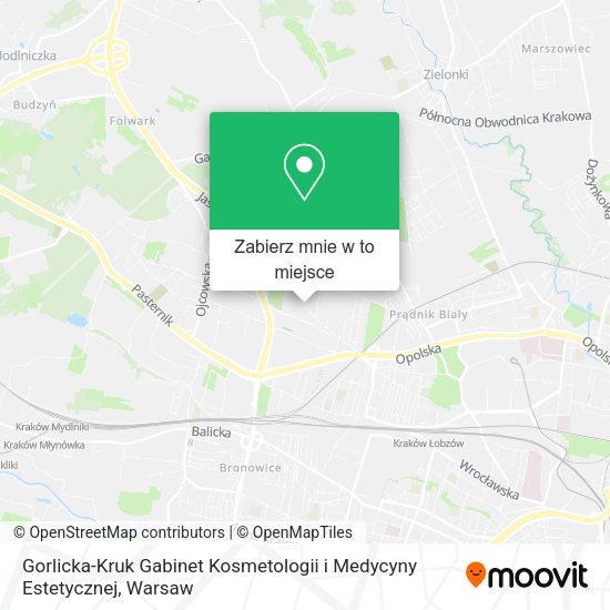 Mapa Gorlicka-Kruk Gabinet Kosmetologii i Medycyny Estetycznej