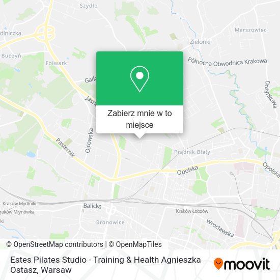 Mapa Estes Pilates Studio - Training & Health Agnieszka Ostasz