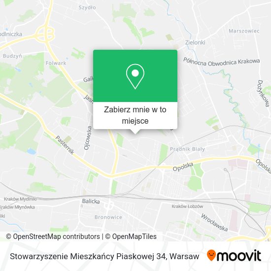 Mapa Stowarzyszenie Mieszkańcy Piaskowej 34