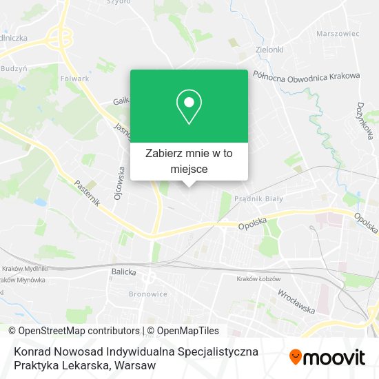 Mapa Konrad Nowosad Indywidualna Specjalistyczna Praktyka Lekarska