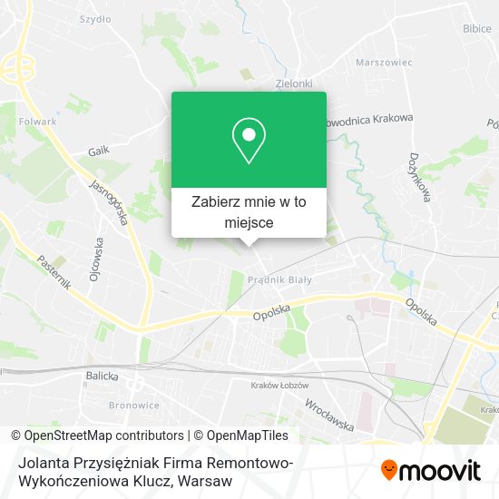 Mapa Jolanta Przysiężniak Firma Remontowo-Wykończeniowa Klucz