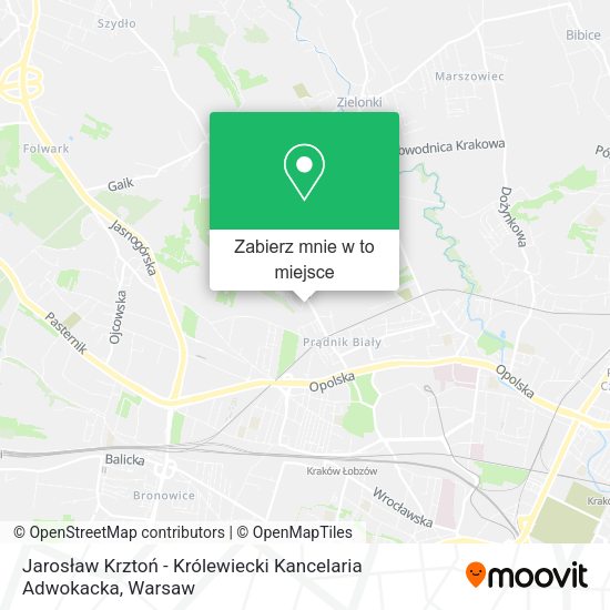 Mapa Jarosław Krztoń - Królewiecki Kancelaria Adwokacka