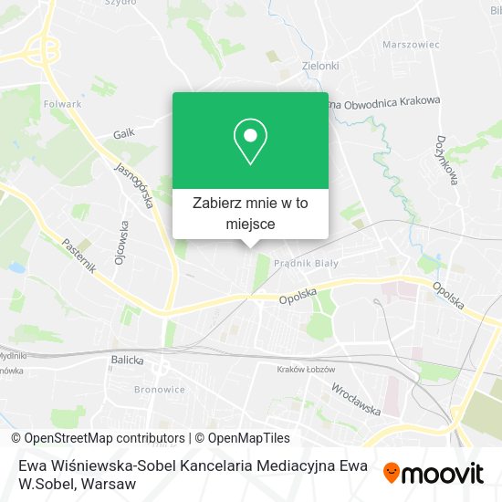 Mapa Ewa Wiśniewska-Sobel Kancelaria Mediacyjna Ewa W.Sobel