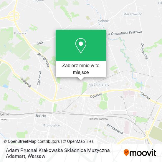 Mapa Adam Prucnal Krakowska Składnica Muzyczna Adamart