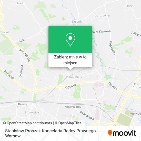 Mapa Stanisław Proszak Kancelaria Radcy Prawnego