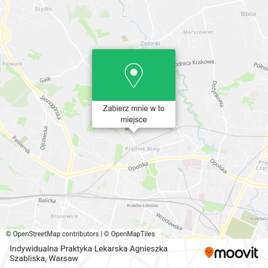 Mapa Indywidualna Praktyka Lekarska Agnieszka Szabliska