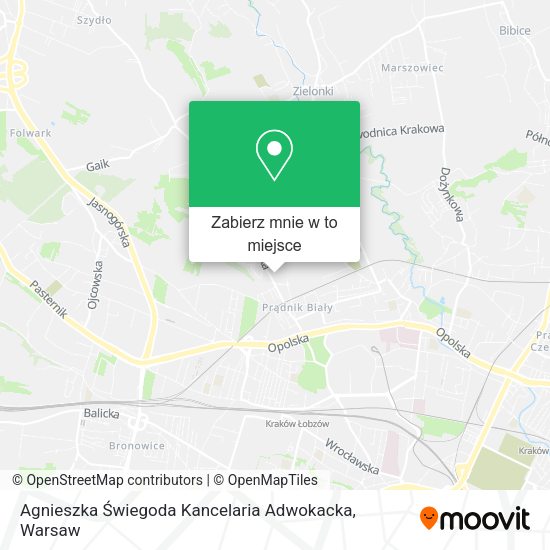 Mapa Agnieszka Świegoda Kancelaria Adwokacka