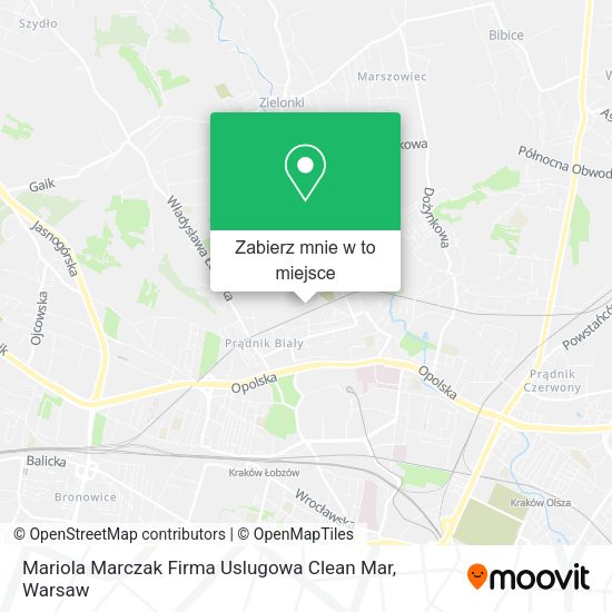 Mapa Mariola Marczak Firma Uslugowa Clean Mar