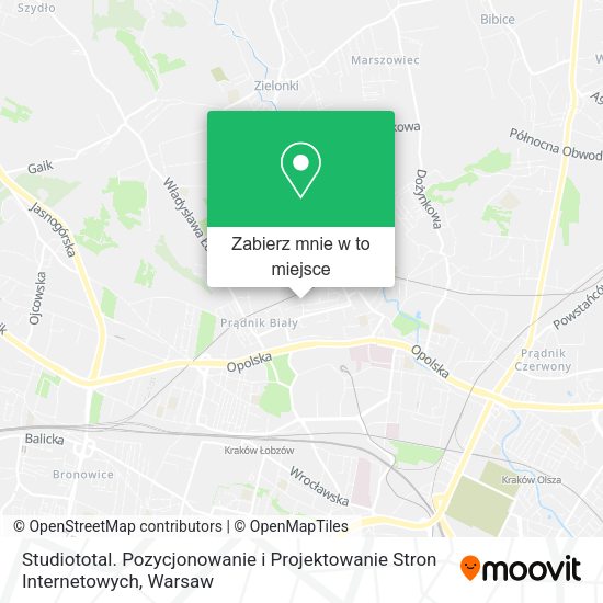 Mapa Studiototal. Pozycjonowanie i Projektowanie Stron Internetowych