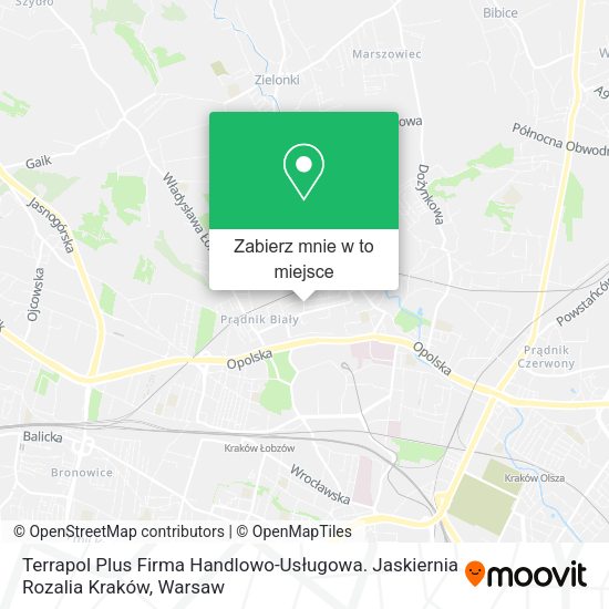 Mapa Terrapol Plus Firma Handlowo-Usługowa. Jaskiernia Rozalia Kraków