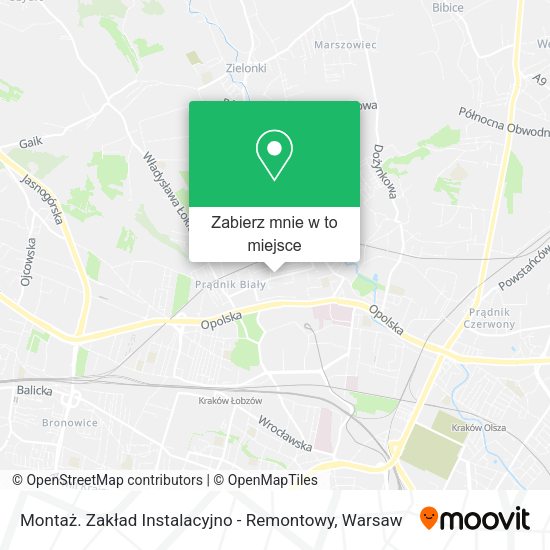 Mapa Montaż. Zakład Instalacyjno - Remontowy