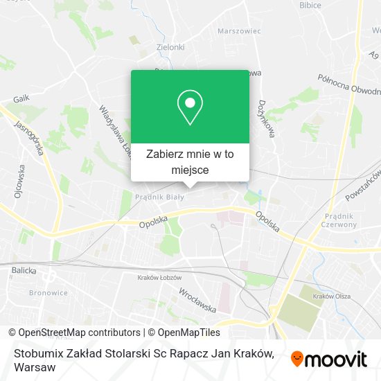 Mapa Stobumix Zakład Stolarski Sc Rapacz Jan Kraków