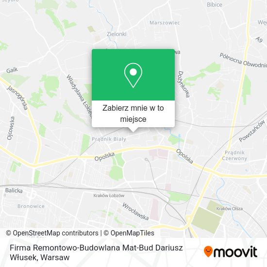 Mapa Firma Remontowo-Budowlana Mat-Bud Dariusz Włusek