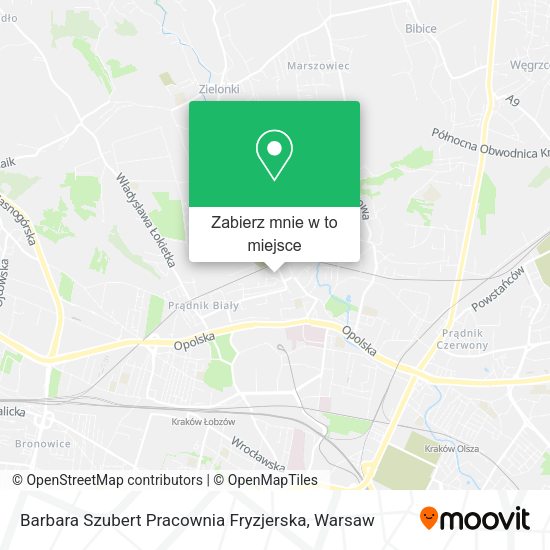 Mapa Barbara Szubert Pracownia Fryzjerska